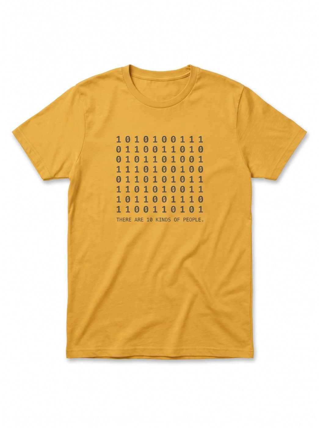 The 10 Kinds Of People tee in Mustard